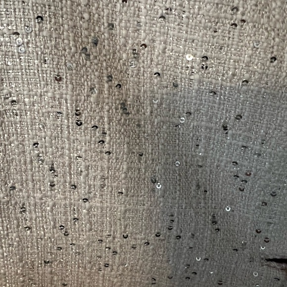 Kate Spade Tweed Blush Coat with Sequins and Bow Neck - Picture 5 of 11